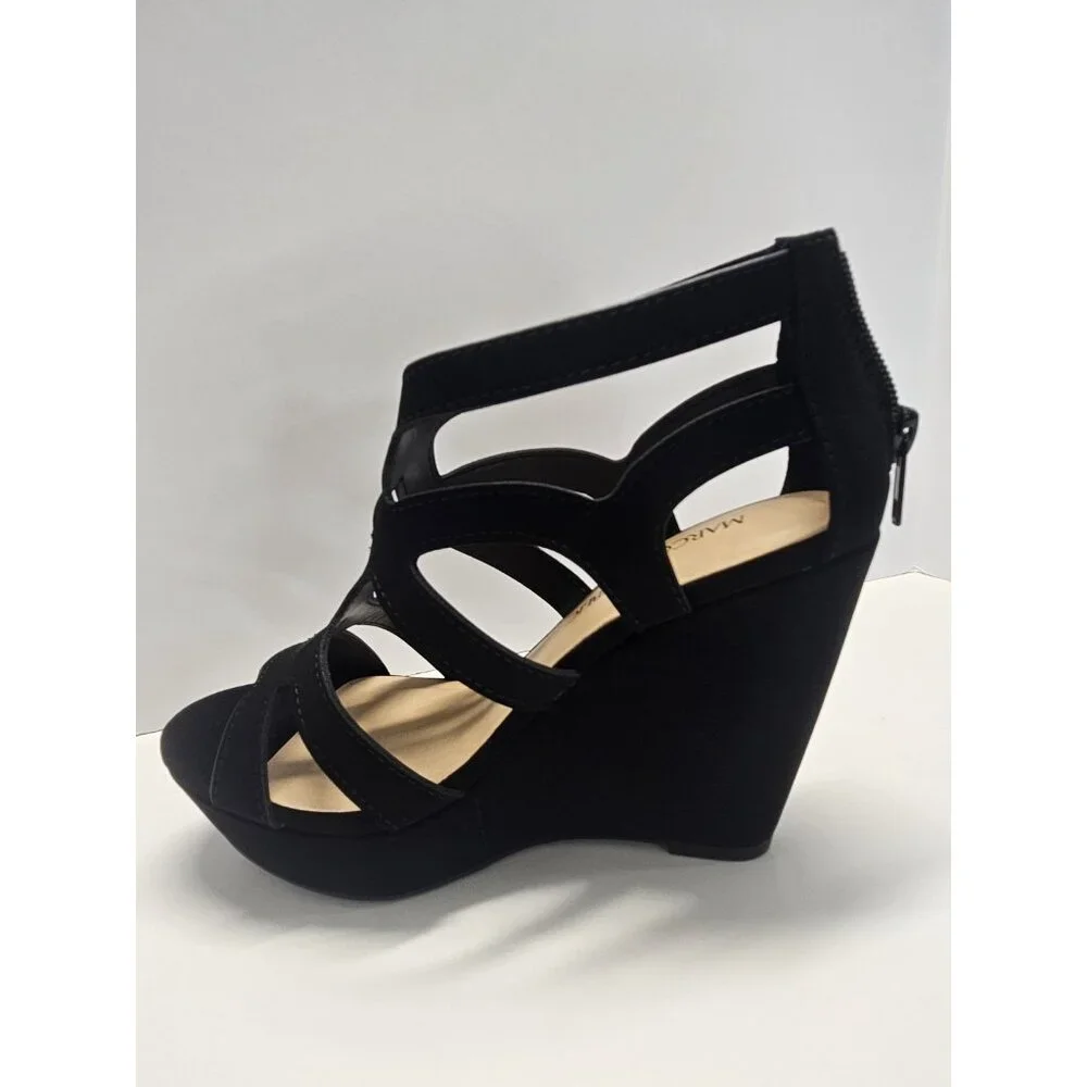 Marco Republic,‎ Woman's Size 5.5 Black Nubuck, 